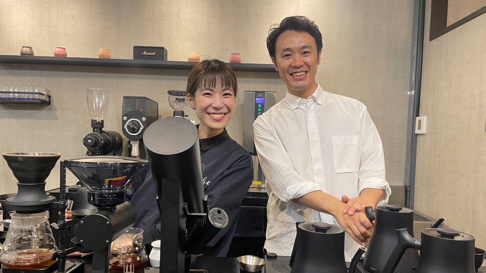 Daiki and Emi, first and second place winners of Japan's Brewers Cup