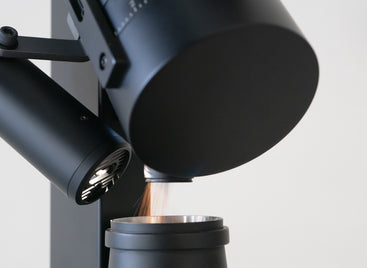Black Ion Beam being used with a Black Orbit on a white background